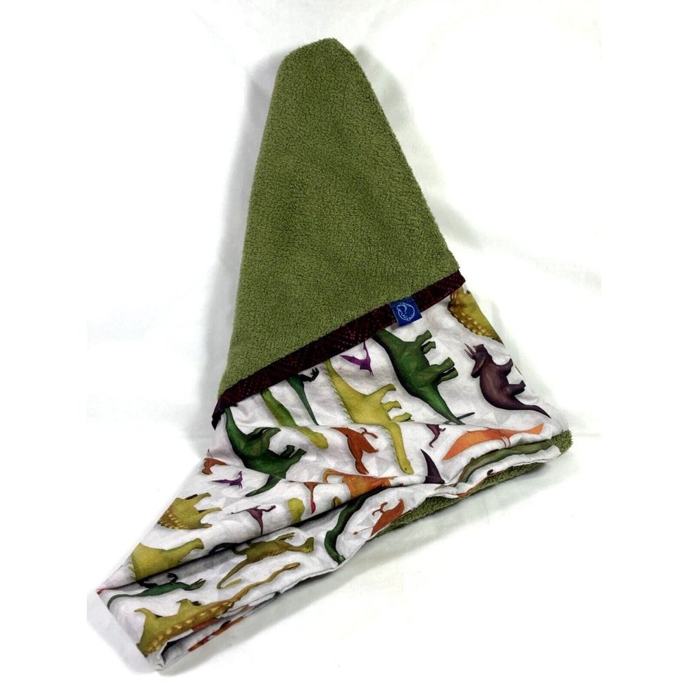 Hippo Hug Washable Removable Regular Pillow Case Green Dinosaur Reptiles
